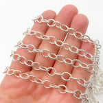 Load image into Gallery viewer, Sterling Silver Twisted Marquise Oval Link Chain