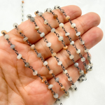 Load image into Gallery viewer, Multi Moonstone Wire Wrap Chain