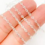 Load image into Gallery viewer, Sterling Silver Oval & Mariner Link Chain