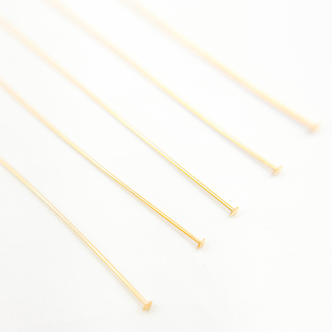 Gauge Gold-filled Flat 2 Inch Headpin