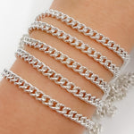 Load image into Gallery viewer, Sterling Silver Curb Link Chain