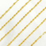 Load image into Gallery viewer, Gold Plated 925 Sterling Silver Flat Marina Link Chain