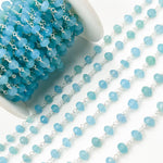 Load image into Gallery viewer, Blue Chalcedony Sterling Silver Wire Chain