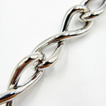 Load image into Gallery viewer, Oxidized Sterling Silver Hollow Infinite Link Chain