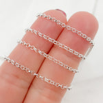 Load image into Gallery viewer, Sterling Silver Rolo Link Chain