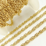 Load image into Gallery viewer, Gold Plated 925 Sterling Silver Rope Chain