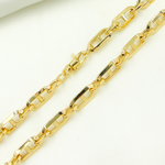 Load image into Gallery viewer, 568861G. 14K Yellow Hollow Gold Diamond Cut Mariner Link Chain