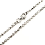 Load image into Gallery viewer, Sterling Silver Ball and Cube Necklace