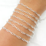 Load image into Gallery viewer, Sterling Silver Oval & Mariner Link Chain