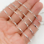 Load image into Gallery viewer, 925 Sterling Silver Diamond Cut Oval Link Chain.