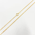 Load image into Gallery viewer, 4K Solid Gold Wheat Chain Necklace