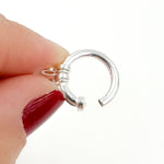 Load image into Gallery viewer, 10MM White Sterling Silver Spring Ring