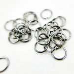 Load image into Gallery viewer, 7MM 20Gauge Black Rhodium Open Jump Ring