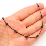 Load image into Gallery viewer, Black Rhodium Sterling Silver Satellite Necklace