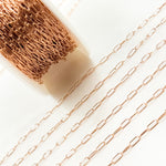 Load image into Gallery viewer, Rose Gold Filled Smooth Paperclip Chain