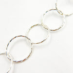 Load image into Gallery viewer, Sterling Silver Diamond Cut Round Link Chain
