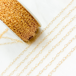 Load image into Gallery viewer, 14k Gold Filled Textured Oval & Smooth Round Link Chain