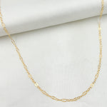 Load image into Gallery viewer, 14K Gold-Filled Flat Marina and Cable Links Necklace