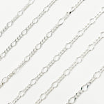 Load image into Gallery viewer, Sterling Silver 1 Link Long and 3 Curb Links Chain in Between
