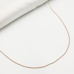 Load image into Gallery viewer, Rose Gold Pated Sterling Silver Ball Necklace