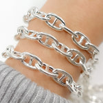 Load image into Gallery viewer, Sterling Silver Smooth Marina Chain