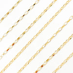 Load image into Gallery viewer, 14k Solid Yellow Gold Diamond Cut Oval Cable Chain