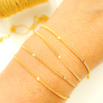 Load image into Gallery viewer, 14k Gold Filled Satellite Curb & Diamond Cut Marina Link Chain