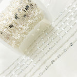 Load image into Gallery viewer, Sterling Silver Diamond Cut Marina Link Chain