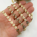 Load image into Gallery viewer, V129GP. Gold Plated 925 Sterling Silver Diamond Cut Heart Chain
