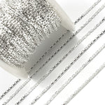 Load image into Gallery viewer, Sterling Silver Diamond Cut Cable Chain