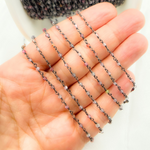 Load image into Gallery viewer, Multi Spinal Faceted Roundel Wire Wrapped Chain