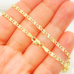 Load image into Gallery viewer, 14K Solid Gold Diamond Cut Marina Link