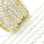 Load image into Gallery viewer, Sterling Silver Textured Oval Link Chain