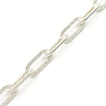Load image into Gallery viewer, Sterling Silver Matt Flat Paperclip Chain