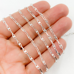Load image into Gallery viewer, Sterling Silver Oval & Mariner Link Chain