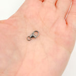 Load image into Gallery viewer, 12MM Black Rhodium Trigger Clasp