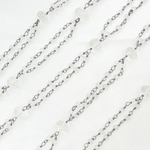 Load image into Gallery viewer, Crystal Fancy Oxidized 925 Sterling Silver Wire Chain.