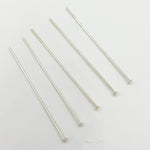 Load image into Gallery viewer, 725D1.50. 22 Gauge Sterling Silver Flat 1.5 Inch Headpin