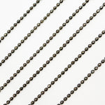 Load image into Gallery viewer, Black Rhodium Sterling Silver Diamond Cut Ball Chain
