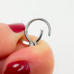 Load image into Gallery viewer, 23MM Black Rhodium Sterling Silver Round Trigger Clasp