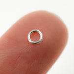 Load image into Gallery viewer, White Sterling Silver Close Jump Ring