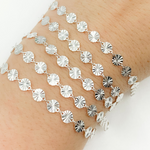 Load image into Gallery viewer, 925 Sterling Silver Diamond Cut Disc Link Chain.