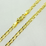 Load image into Gallery viewer, 14k Solid Gold Flat Marina Link Chain