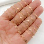 Load image into Gallery viewer, 14K Gold-Filled Flat Marina and Cable Links Chain