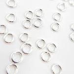 Load image into Gallery viewer, White Sterling Silver Close Jump Ring