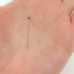 Load image into Gallery viewer, 24 Gauge Black Rhodium Sterling Silver Ball 2 Inch Headpin