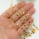 Load image into Gallery viewer, Gold Plated Sterling Silver Flat Marina Link Chain