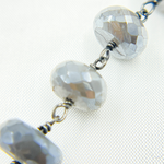 Load image into Gallery viewer, Coated Moonstone Wire Wrap Chain.