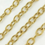 Load image into Gallery viewer, Y100GP. Gold Plated 925 Sterling Silver Smooth Oval Link Chain