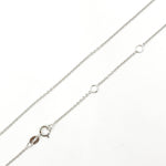 Load image into Gallery viewer, 030R01LGJ080WG. 14K Solid Gold Cable Chain with Extender
